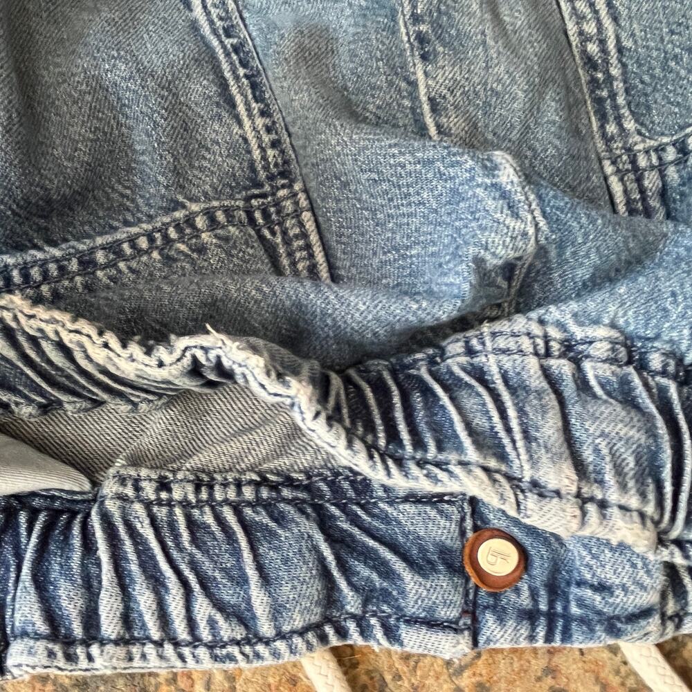 Anthropologie Pilcro Drawstring Pull-On Wide Leg Jeans Elastic Waist Women's M - Picture 14 of 14